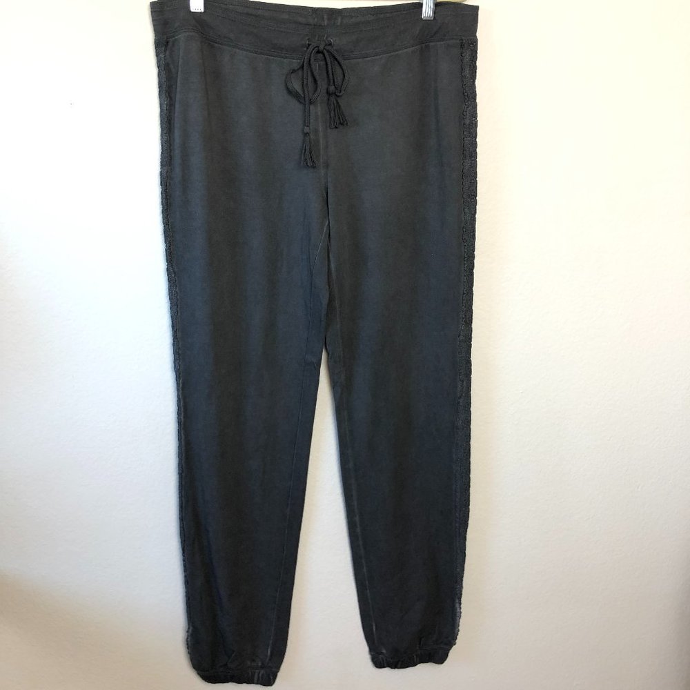 SOLD PJ Salvage Gray Lace Trim Lounge Pants NWOT